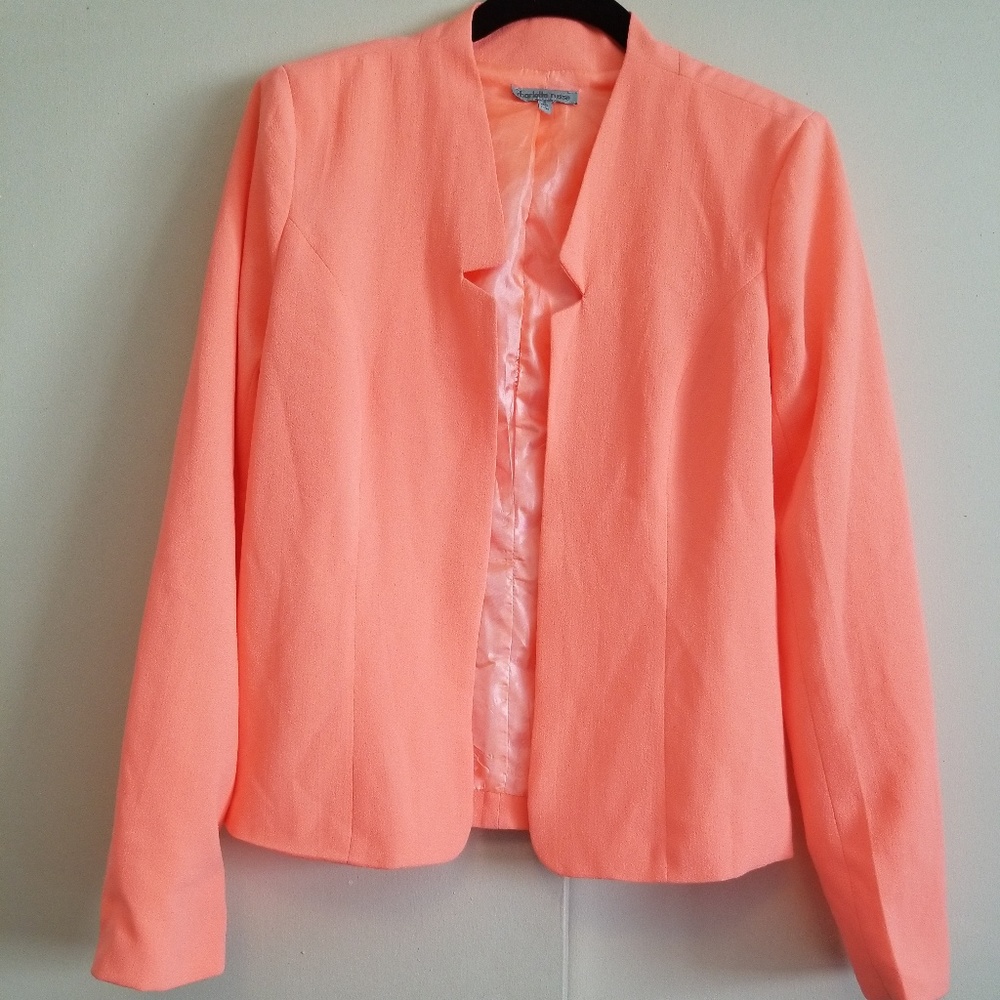 Charlotte Russe Women's Blazer, Orange, Size Small